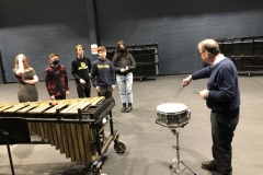 Snare Drum, Brushes clinic at LaPorte High School. Spring 2022 #1